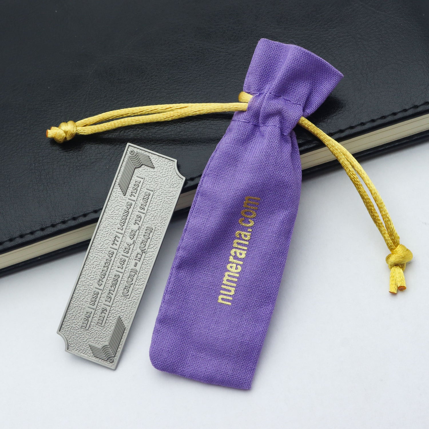 Metallic Grabovoi number charm for vehicles, designed to enhance protection, remove obstacles, and harmonize travel energy