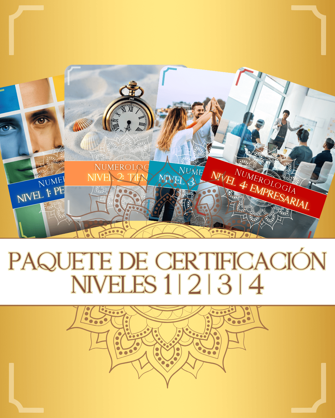 Paquete De Cursos De Numerología (Niveles 1, 2, 3, 4) (Español)