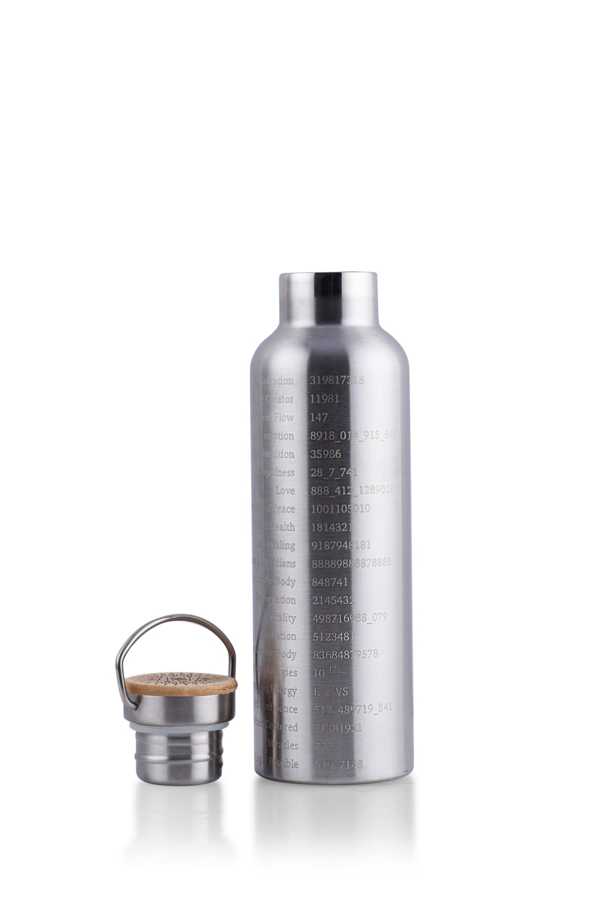 Water Activator Bottle with Grabovoi Numbers andĀ SacredĀ Geometry (750ml)