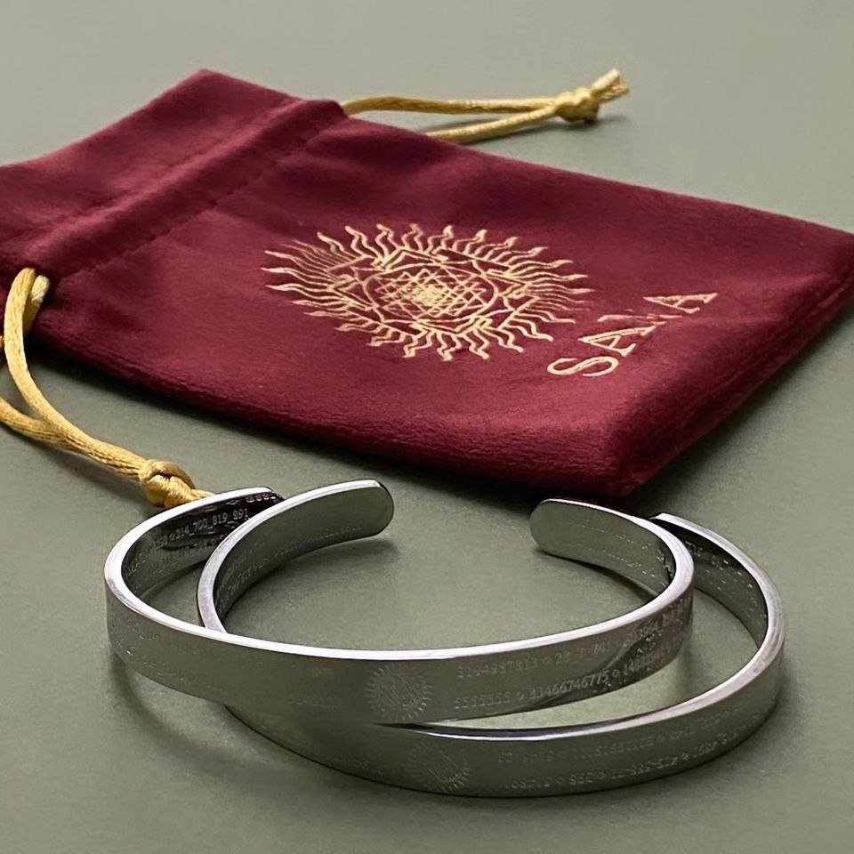 Life Activating Bracelet with Grabovoi Numbers - Numerana. Vibrational wellness bracelet engraved with Grabovoi sequences to support physical, mental, emotional, and spiritual harmony.