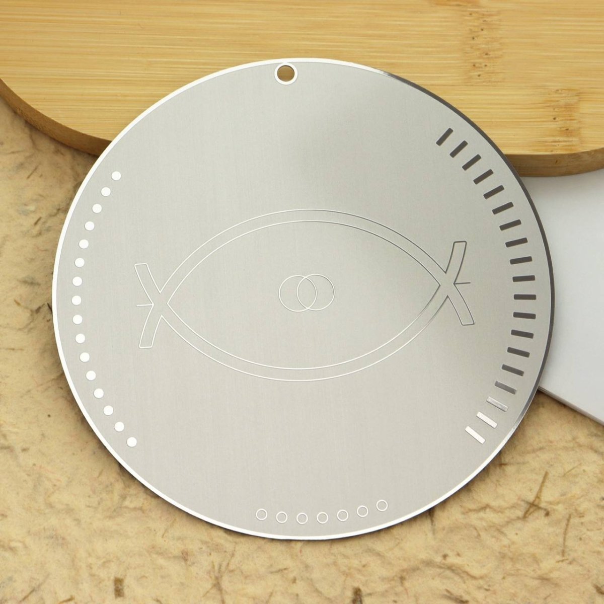 Sacred geometry and Grabovoi number energy plate designed to harmonize relationships, attract miracles, and uplift spaces.