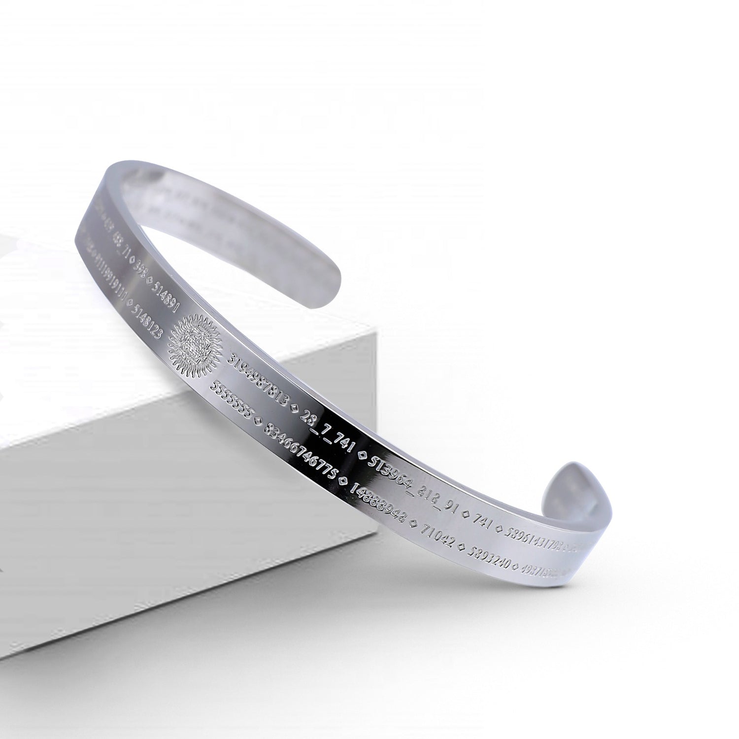 Life Activating Bracelet with Grabovoi Numbers and Sacred Geometry
