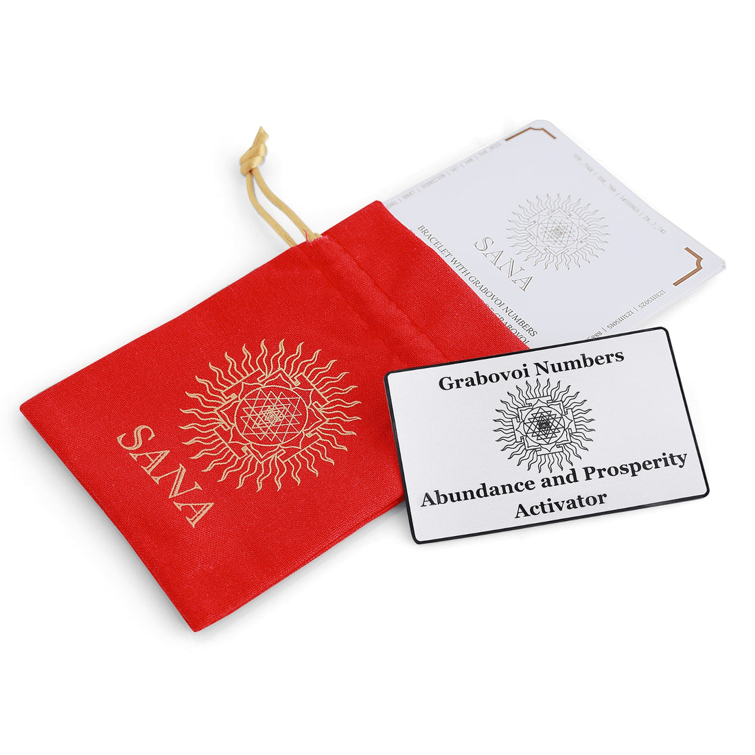 Abundance Activator Card with Grabovoi Numbers and Sacred Geometry