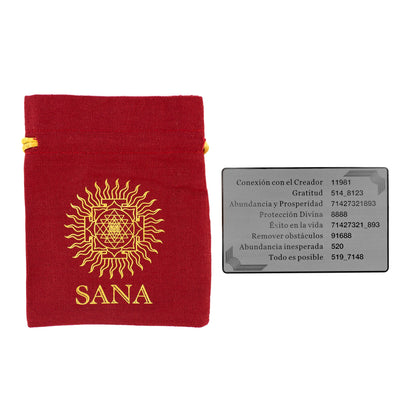 Grabovoi number wallet card designed to enhance abundance, wealth, and financial alignment through spiritual technology.