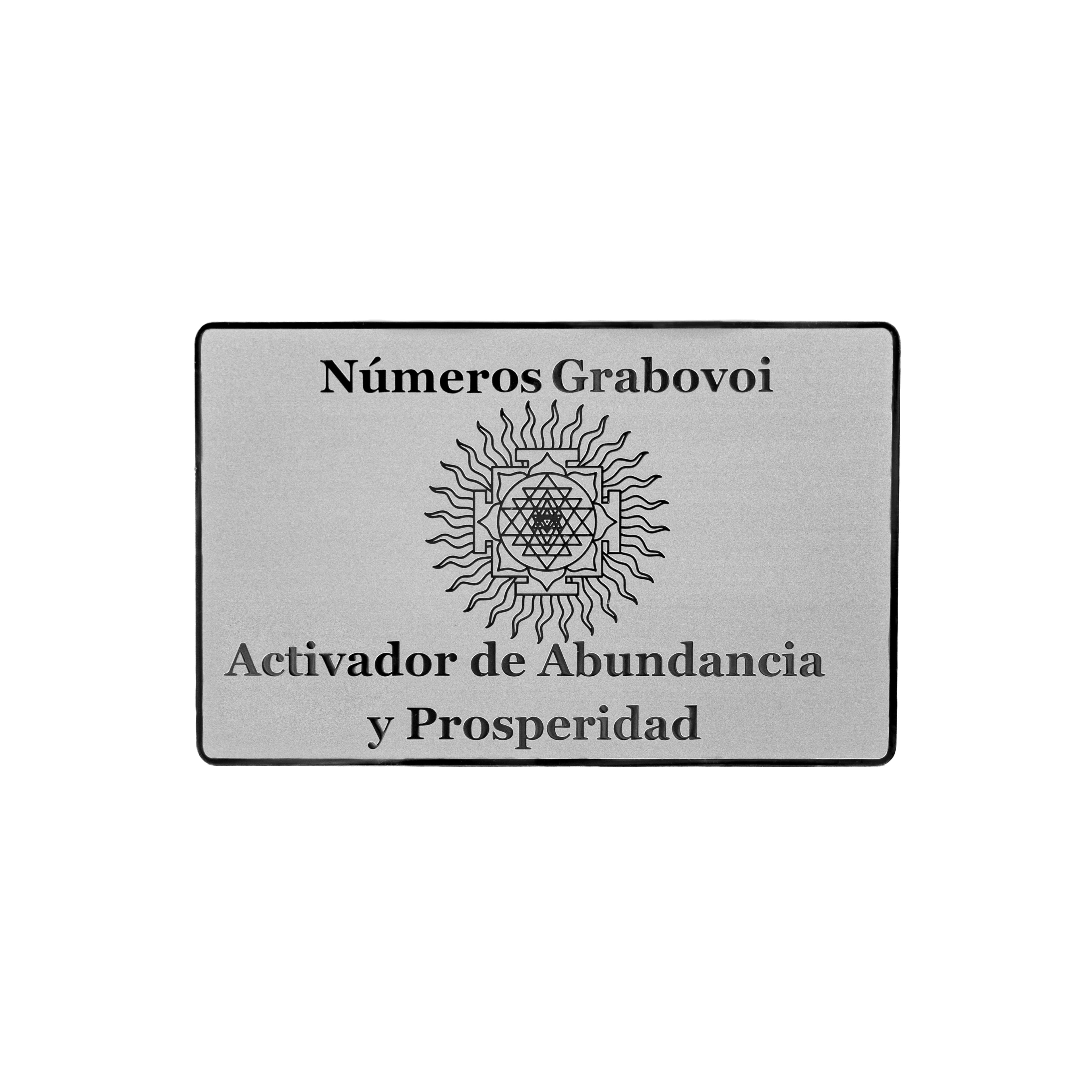 Grabovoi number wallet card designed to enhance abundance, wealth, and financial alignment through spiritual technology.