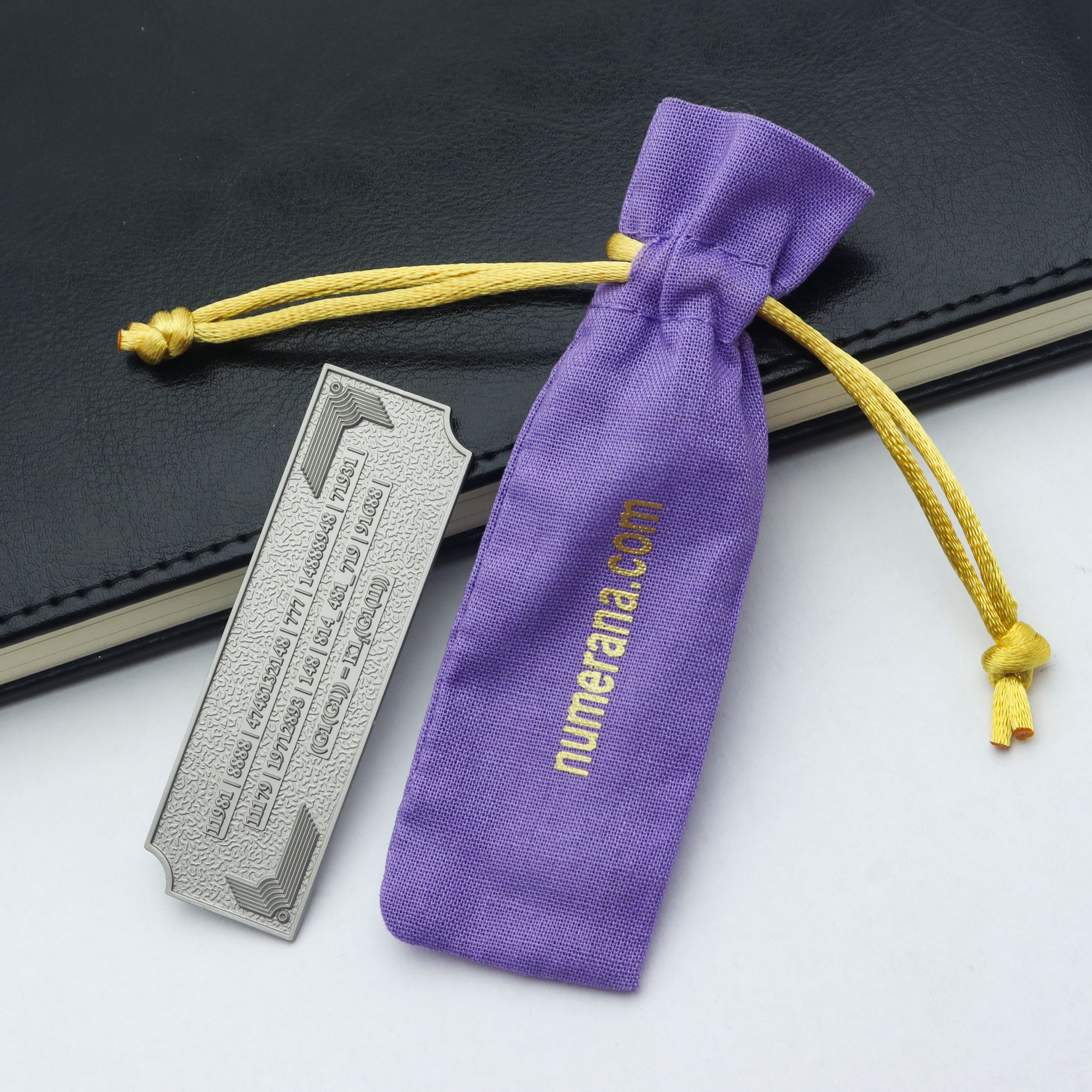 Metallic Grabovoi number charm for vehicles, designed to enhance protection, remove obstacles, and harmonize travel energy