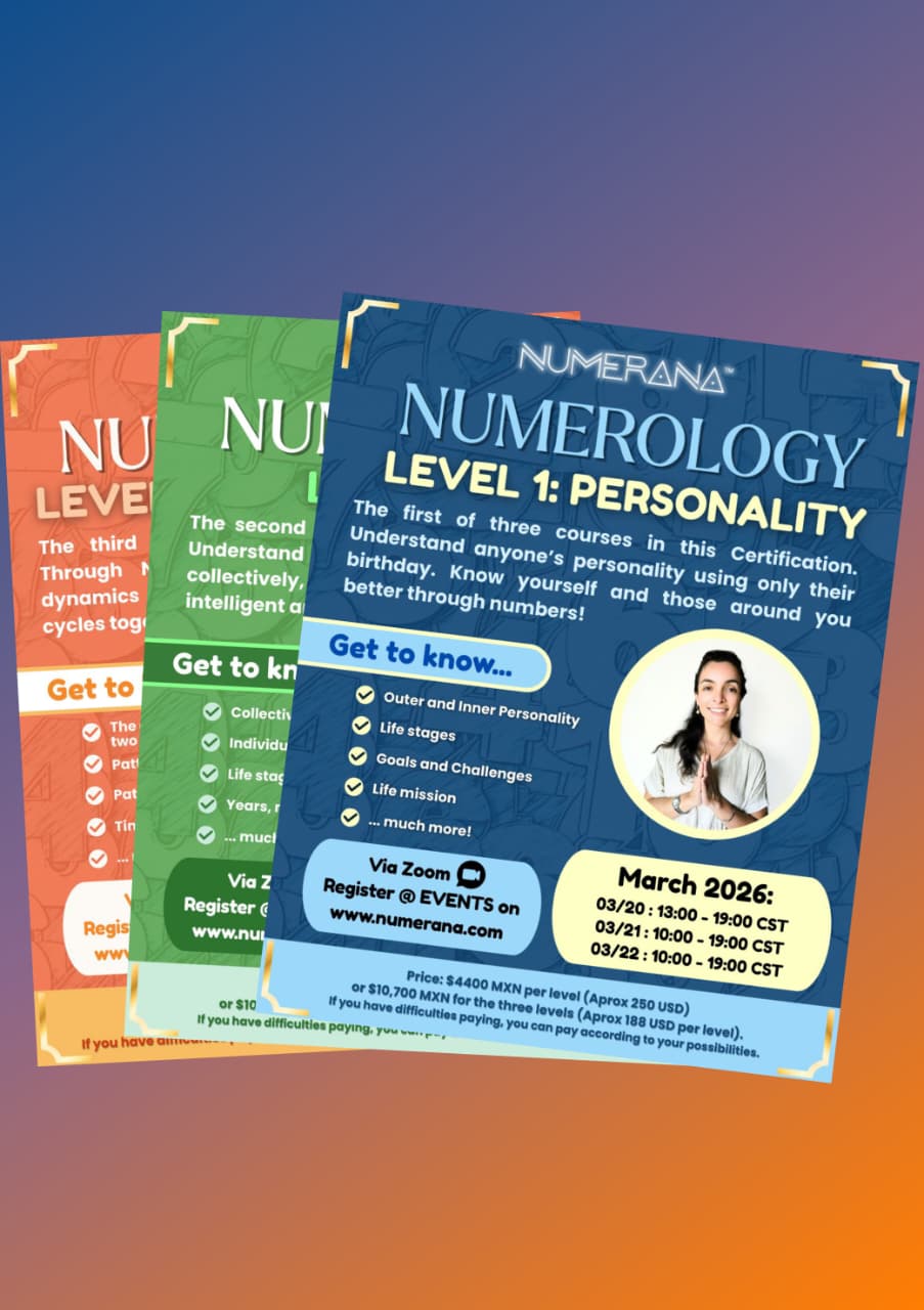 Numerology Certification – Level 1,2,3 (2026)