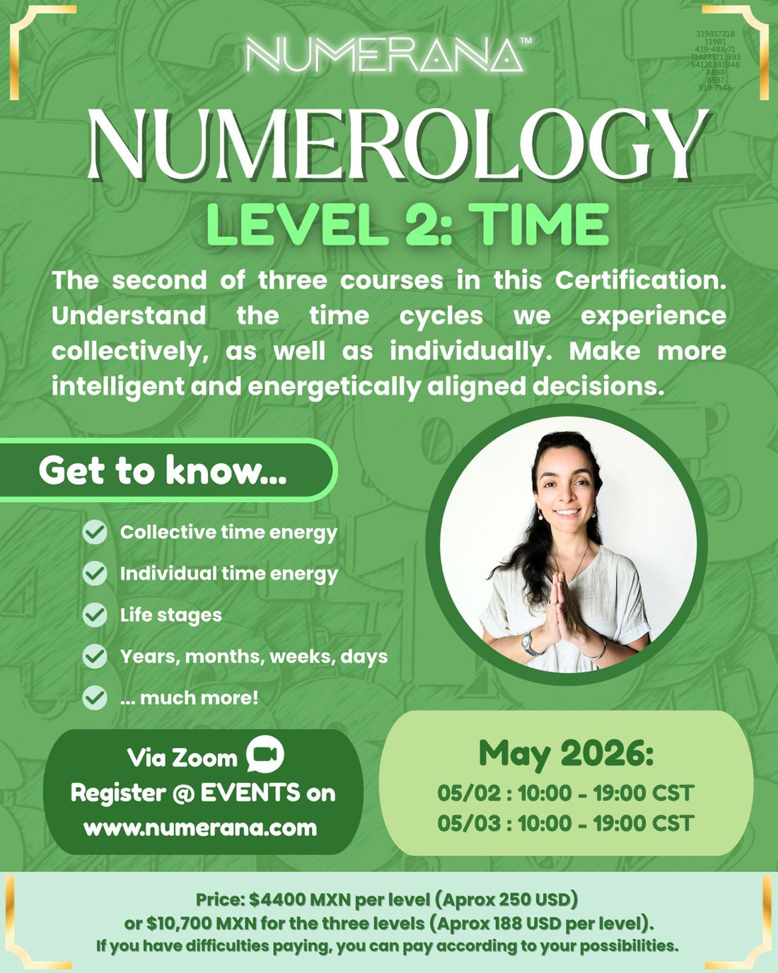 Numerology Certification – Level 2: Time (2026)